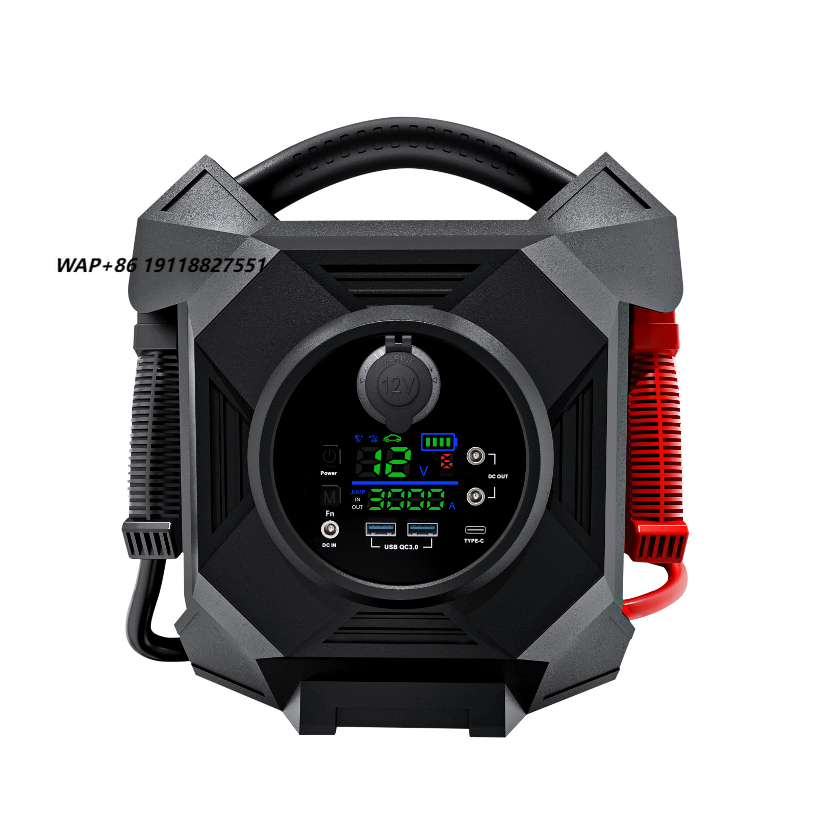 Jump Starter 24V Heavy Duty - Portable Multifunctional Smart Car Jump Starter