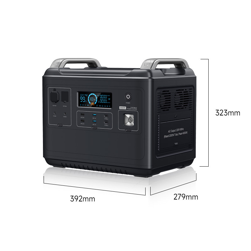 Solar Jump Starter Power Bank - 2000W 2048Wh Large Capacity Portable Power