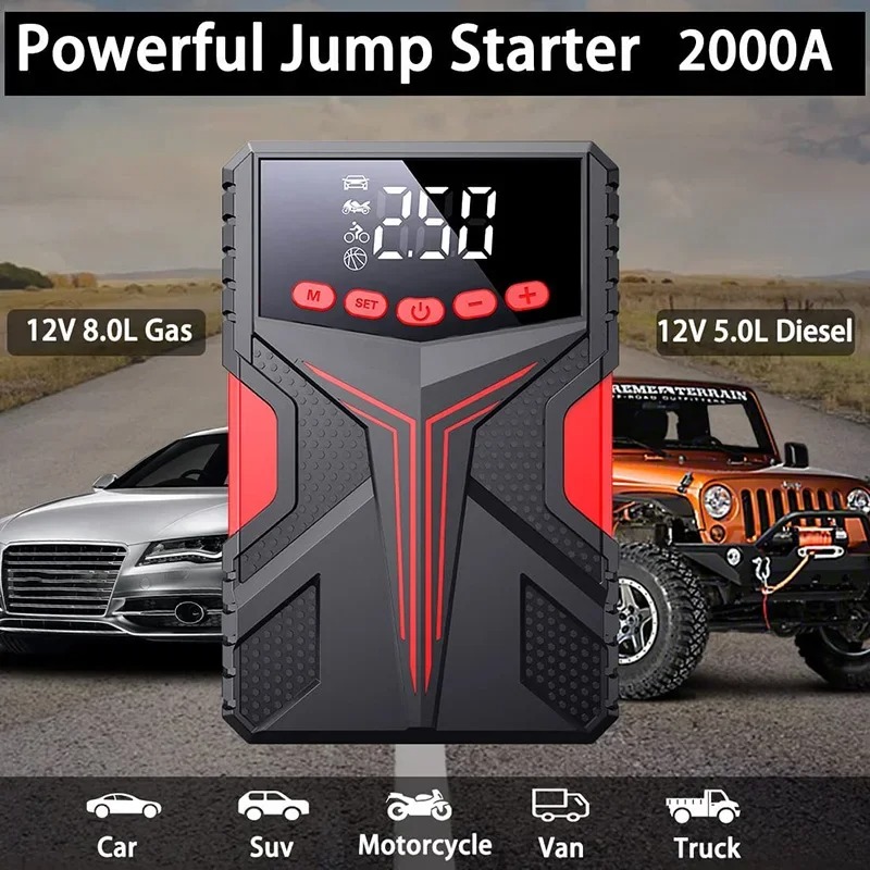 Car Jump Starter & Tire Inflat - Jump Starter 12V Diesel review and price
