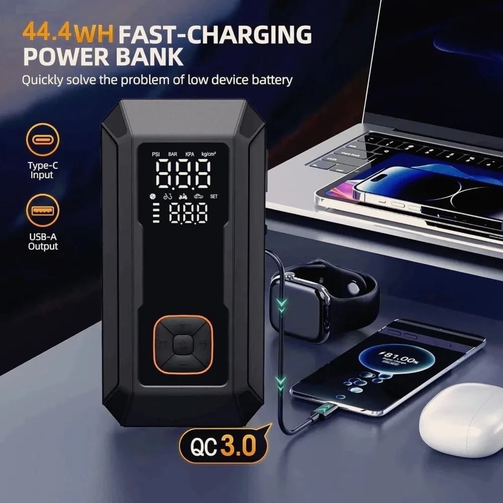Jump Starter with Air Compress - Jump Starter With Air Compressor review and price