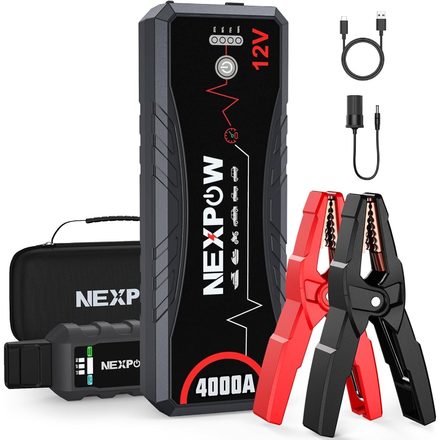 Car Jump Starter 4000A Portabl - Portable Jump Starter 4000A review and price