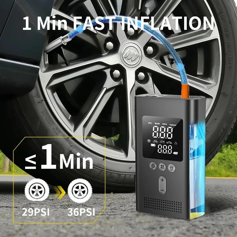 5-in-1 Multifunctional Air Pum - Lithium Jump Starter 3000A Peak review and price