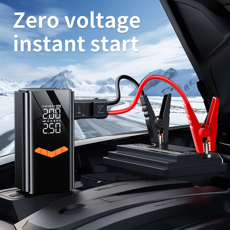 10000 mAh Portable Car Battery - Jump Starter With Air Compressor review and price