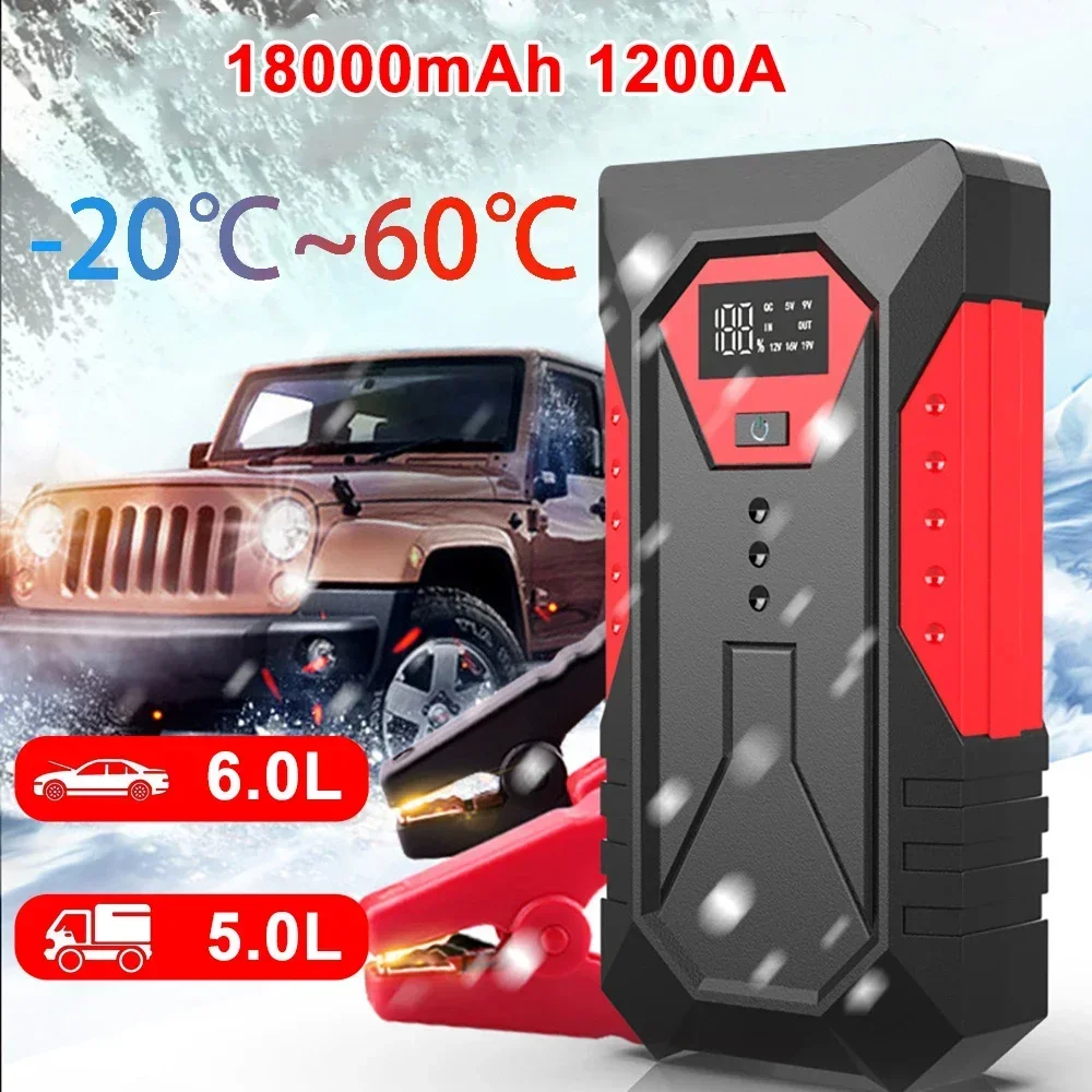 Professional 18000mAh Car Jump - Jump Starter 12V Diesel review and price