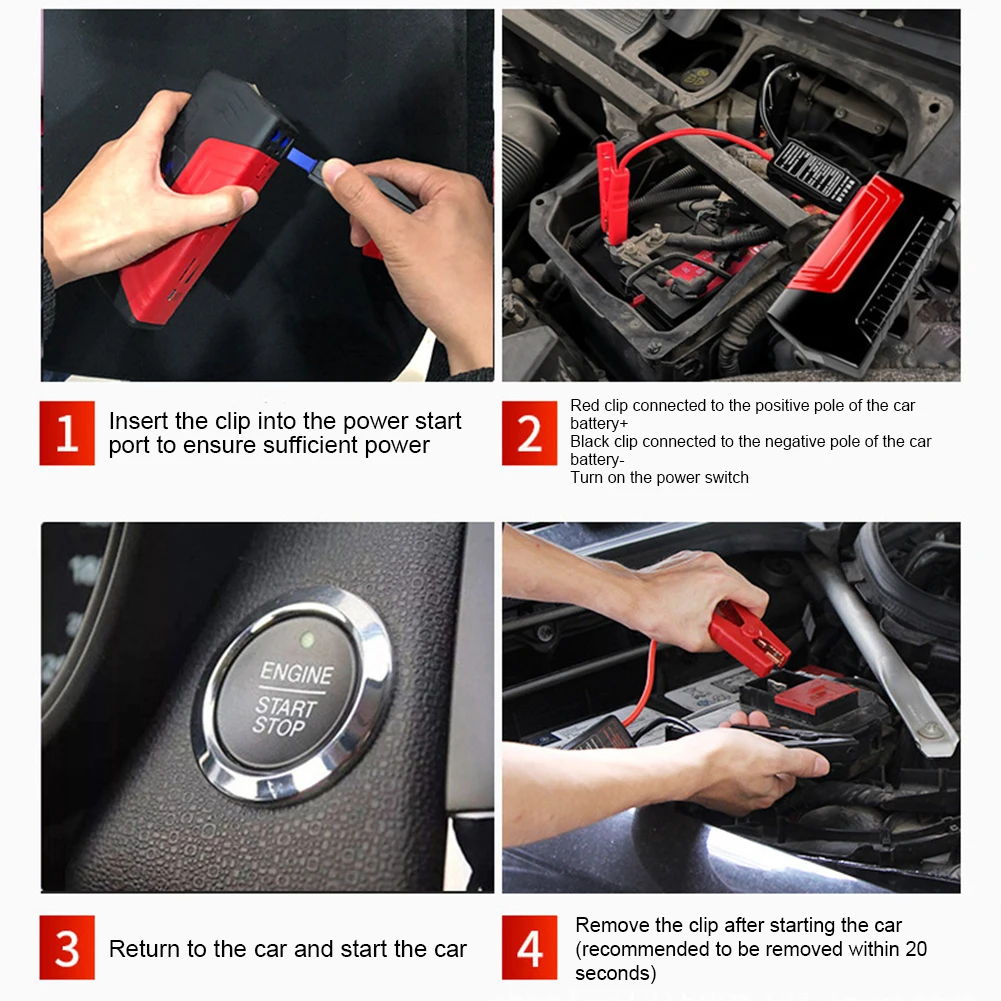 Professional 18000mAh Car Jump - Jump Starter 12V Diesel review and price
