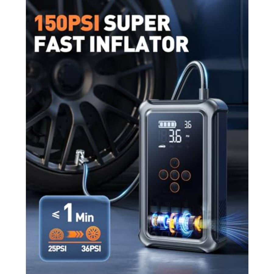 5000A Portable Car Battery Jum - Jump Starter 12V Diesel review and price