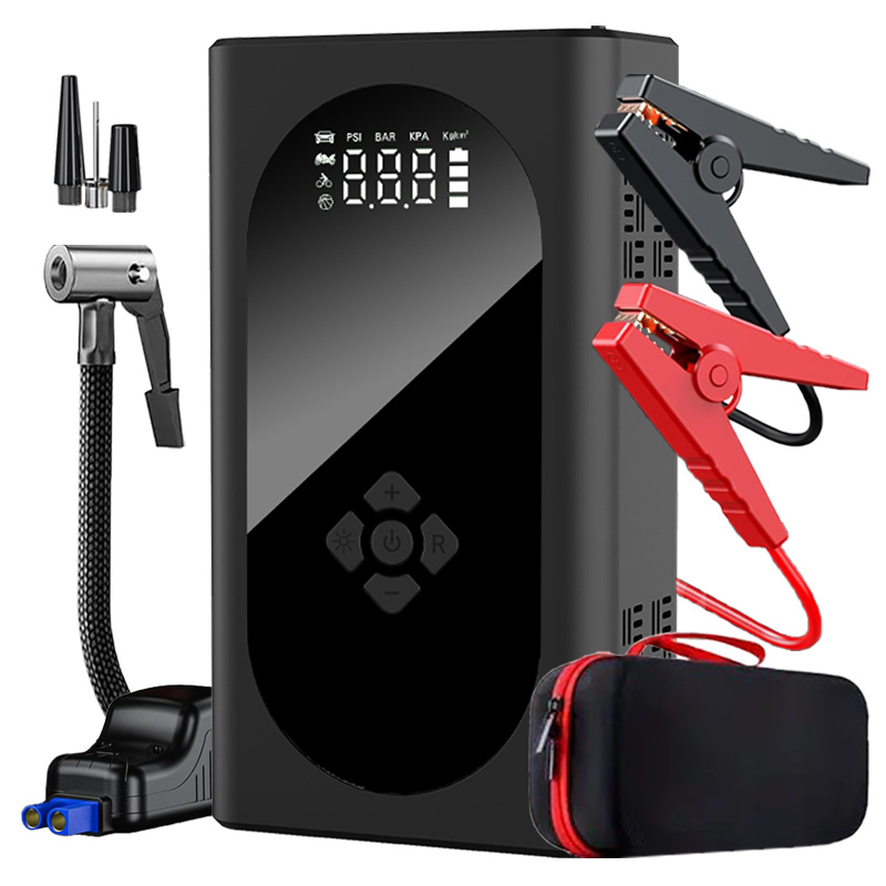 3000A 37000mAh 12V High Power  - Jump Starter With Air Compressor review and price