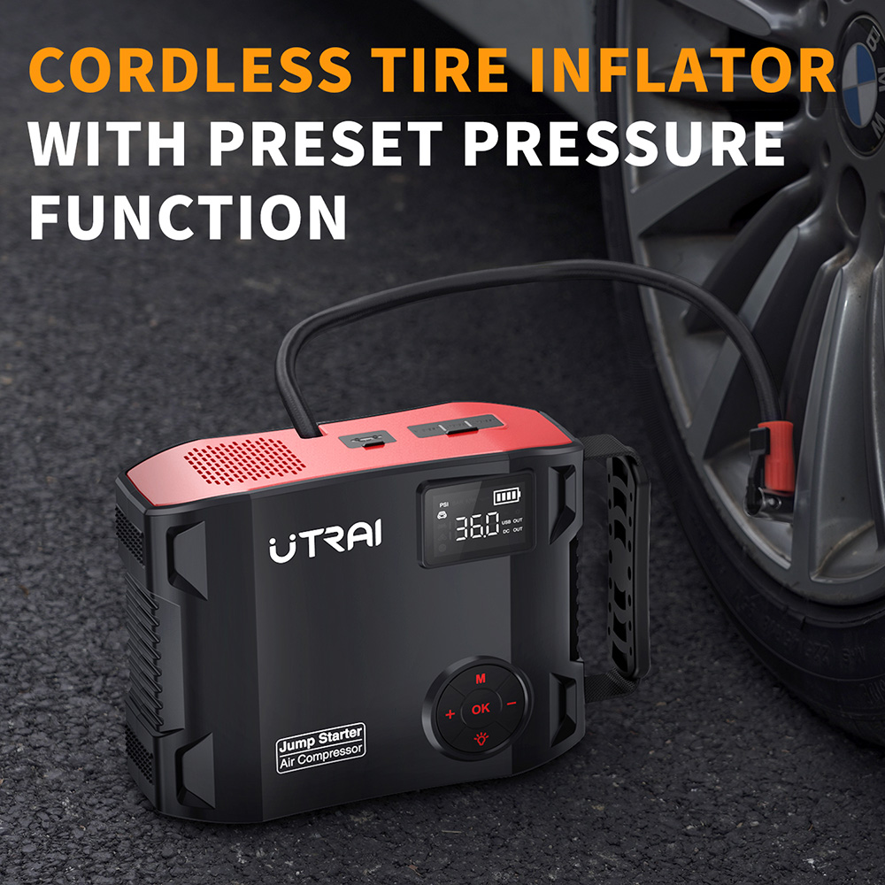 UTRAI Compressor 150PSI Air Pu - Jump Starter Cable 2000A review and price