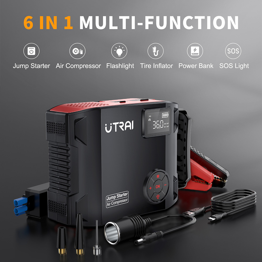 UTRAI Compressor 150PSI Air Pu - Jump Starter Cable 2000A review and price