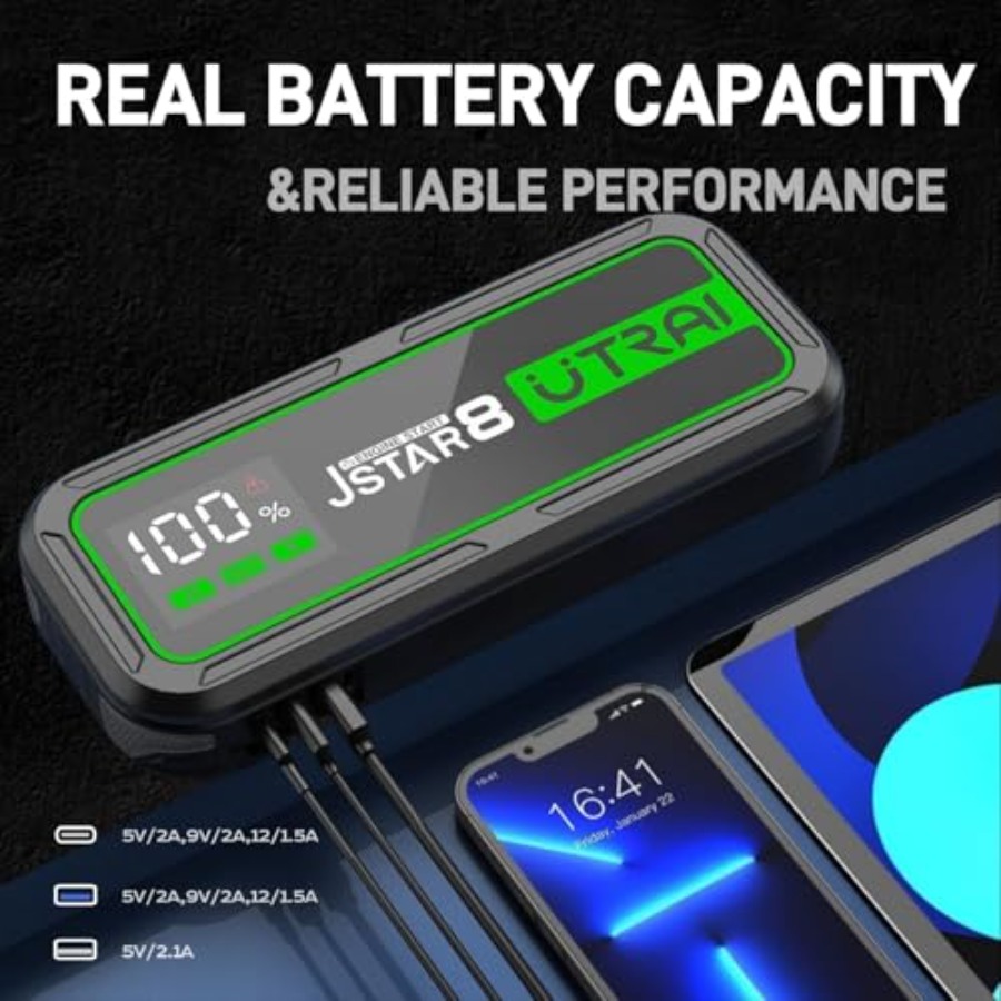 Jump Starter 6000A 12V Portabl - Jump Starter Power Bank 20000Mah review and price