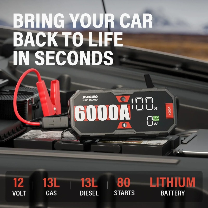JFEGWO Car 4000A 6000A Portabl - Portable Jump Starter 4000A review and price