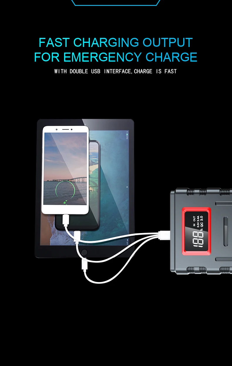 30000mAh 12V Car Jump Starter  - Jump Starter Power Bank 20000Mah review and price