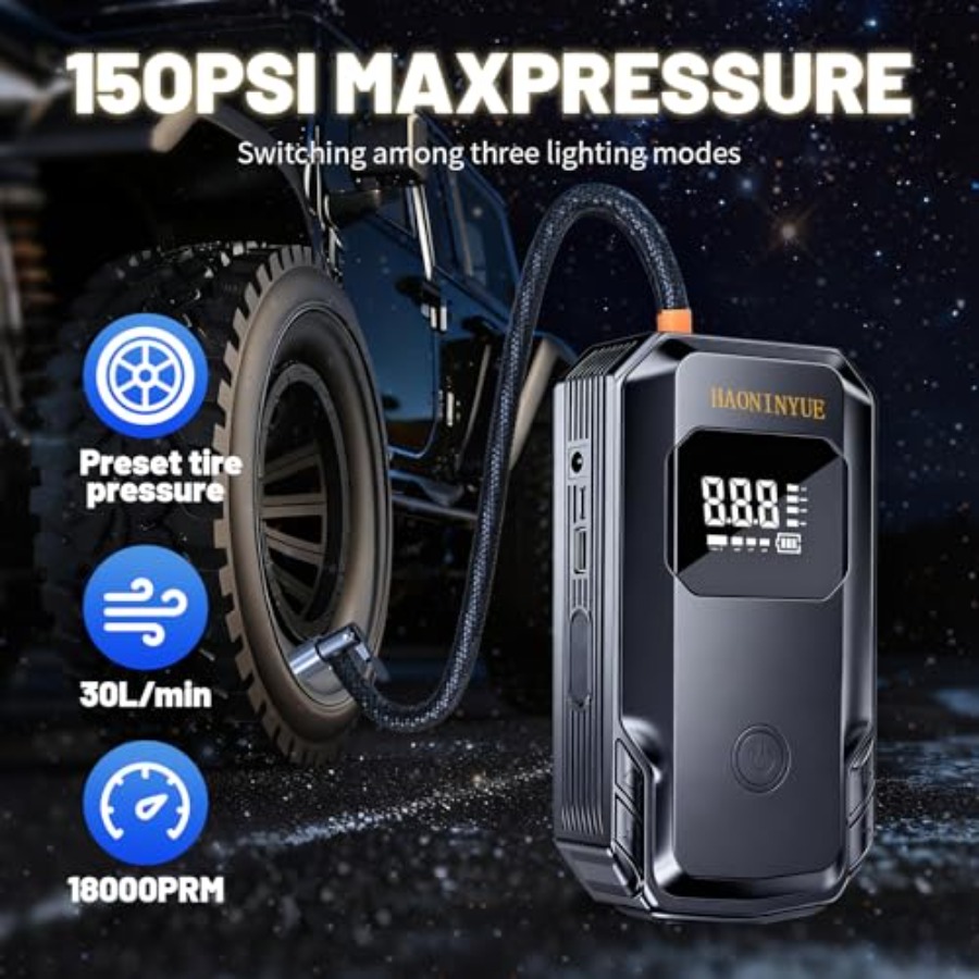 3000A 150PSI Portable Jump Sta - Jump Starter 12V Diesel review and price