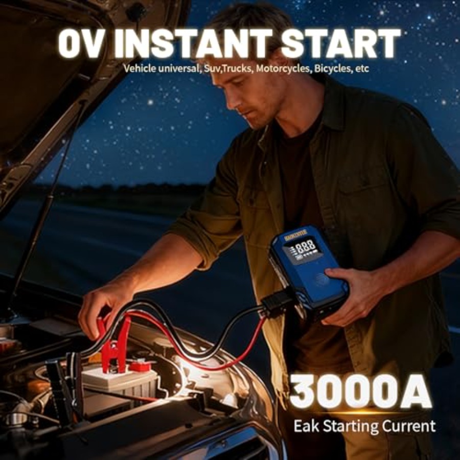 3000A 150PSI Portable Jump Sta - Jump Starter 12V Diesel review and price