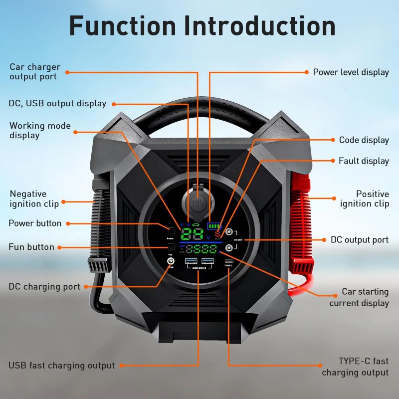 High Power Multi-function Jump - Jump Starter 24V Heavy Duty review and price