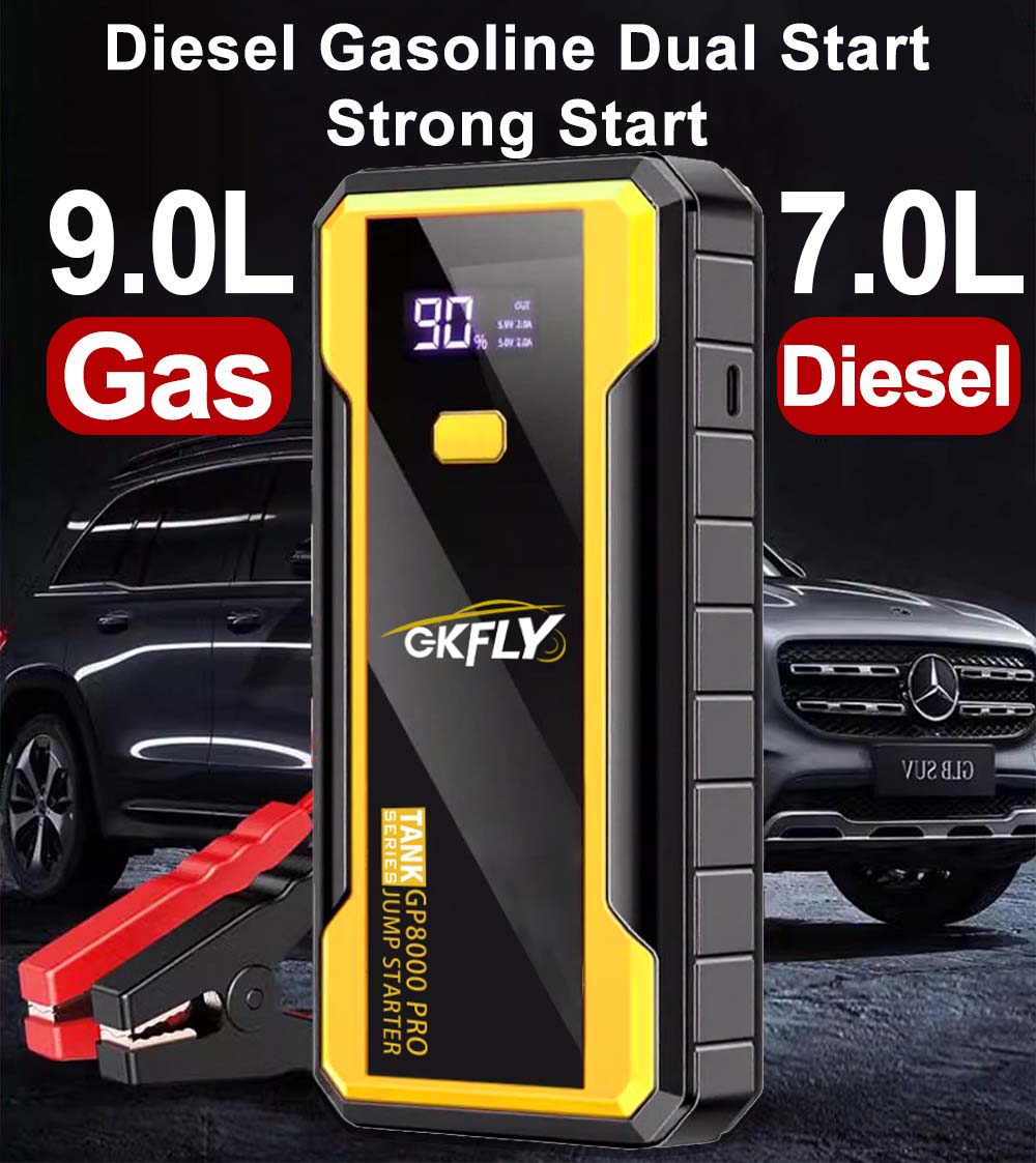 GKFLY 24000mAh Start Power Ban - Jump Starter 12V Diesel review and price