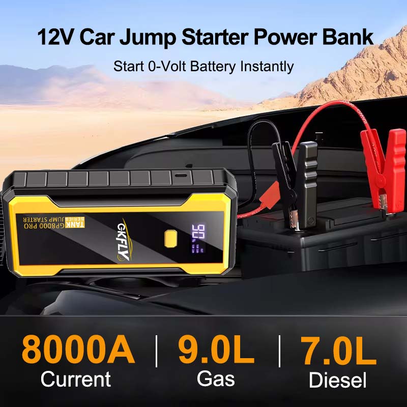 GKFLY 24000mAh Start Power Ban - Jump Starter 12V Diesel review and price