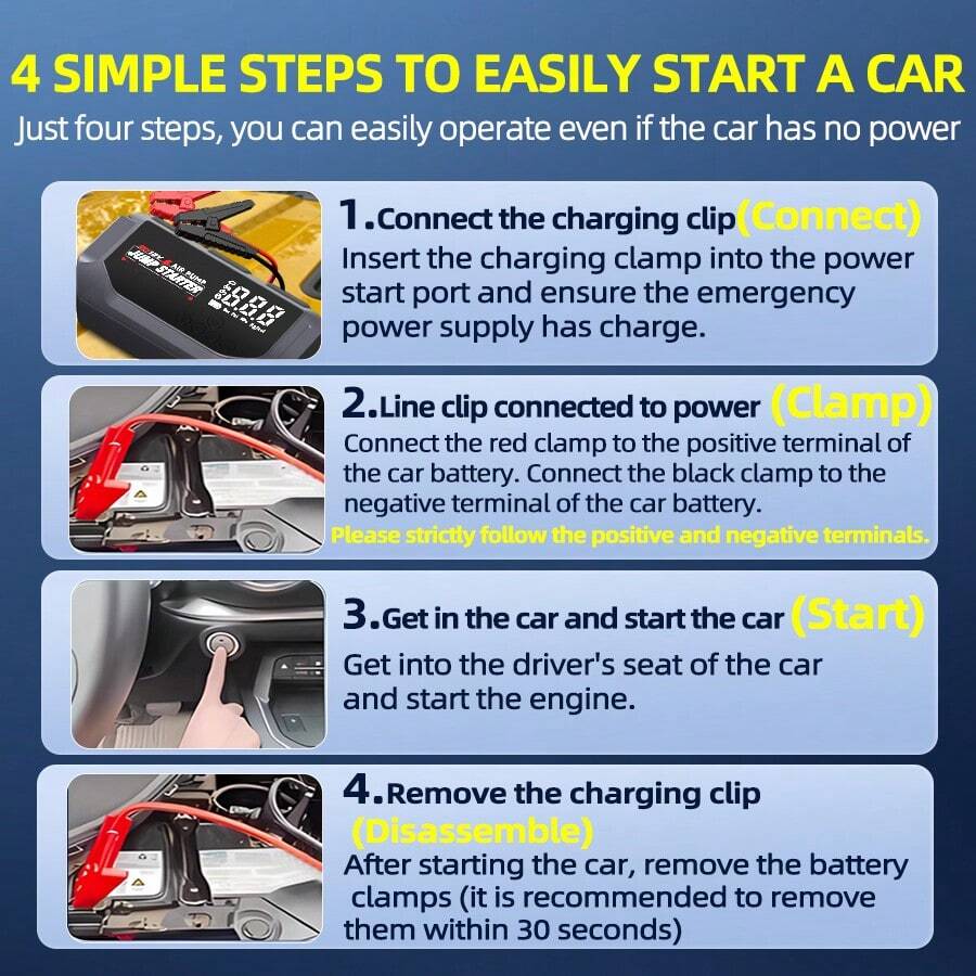 HUASHIJIE Portable Large-Capac - Jump Starter With Air Compressor review and price