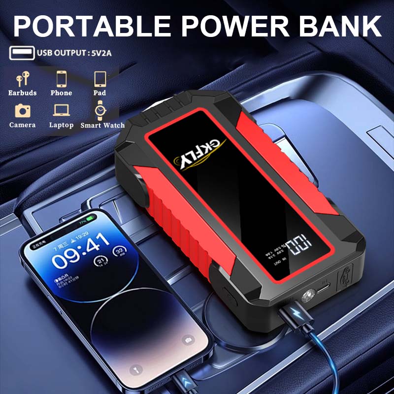 GKFLY 4000A Car Jump Starter 5 - Portable Jump Starter 4000A review and price