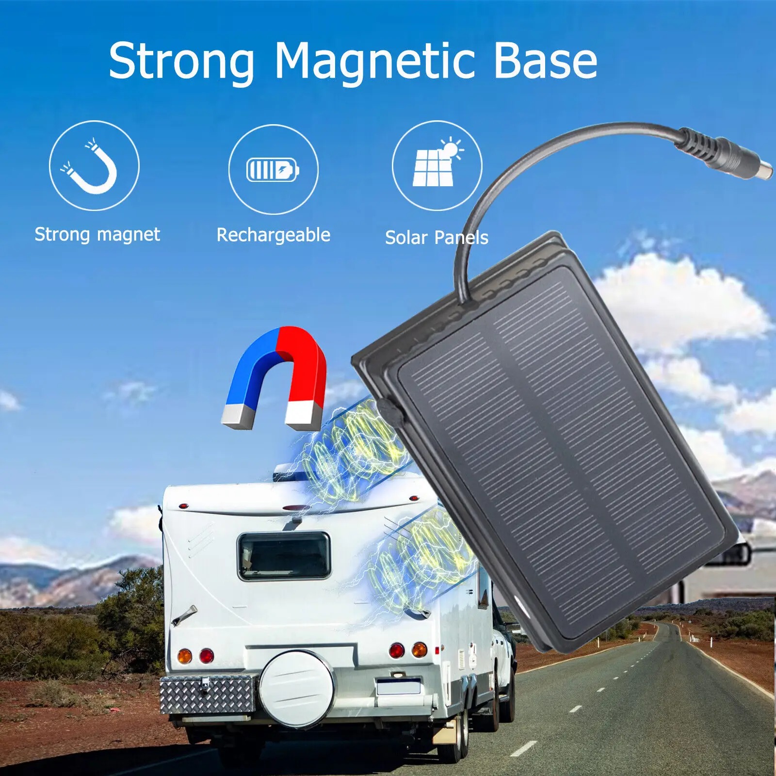 Magnetic Solar Rechargeable Po - Solar Jump Starter Power Bank review and price
