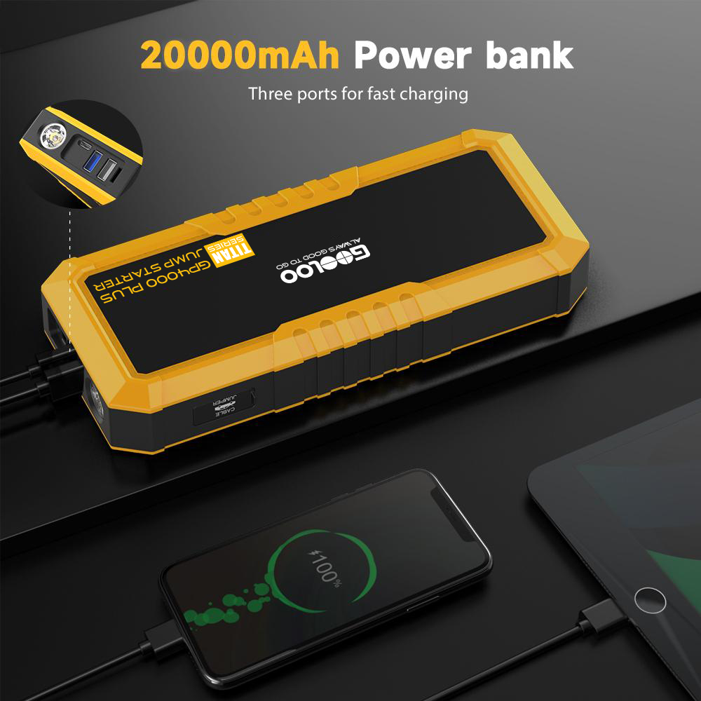 GOOLOO GP4000 Plus Portable Ju - Portable Jump Starter 4000A review and price