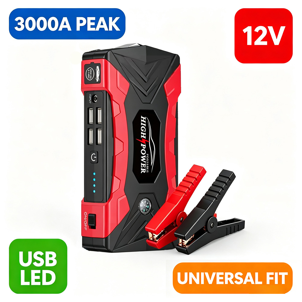 Car Jump Starter 3000A Peak 12 - Lithium Jump Starter 3000A Peak review and price