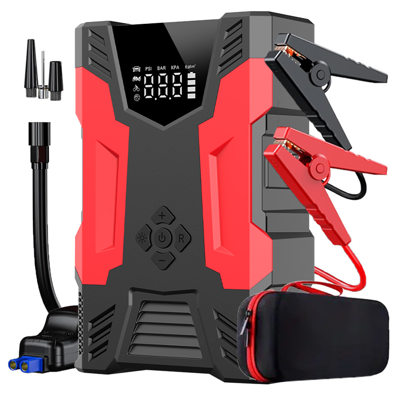 2000A Portable Car & Truck Jum - Jump Starter With Air Compressor review and price