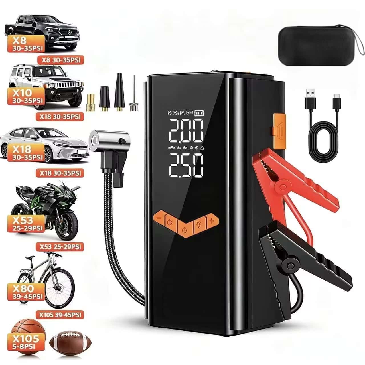 4-IN-1 Car Jump Starter With 1 - Jump Starter 12V Diesel review and price