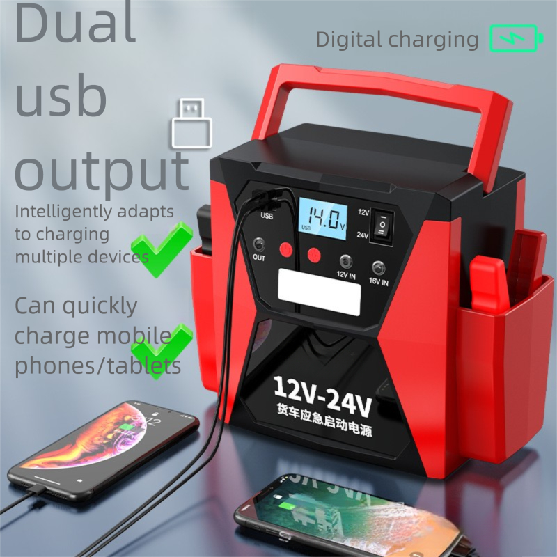 24V 12V Jump Car 6000A 1009800 - Car Jump Starter 12V 24V Truck review and price