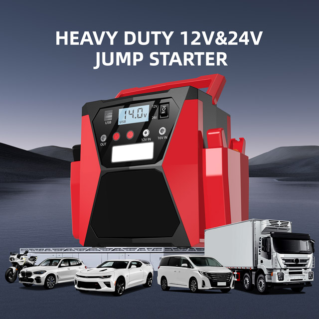 High-power Jump Starter 12v 24 - Car Jump Starter 12V 24V Truck review and price